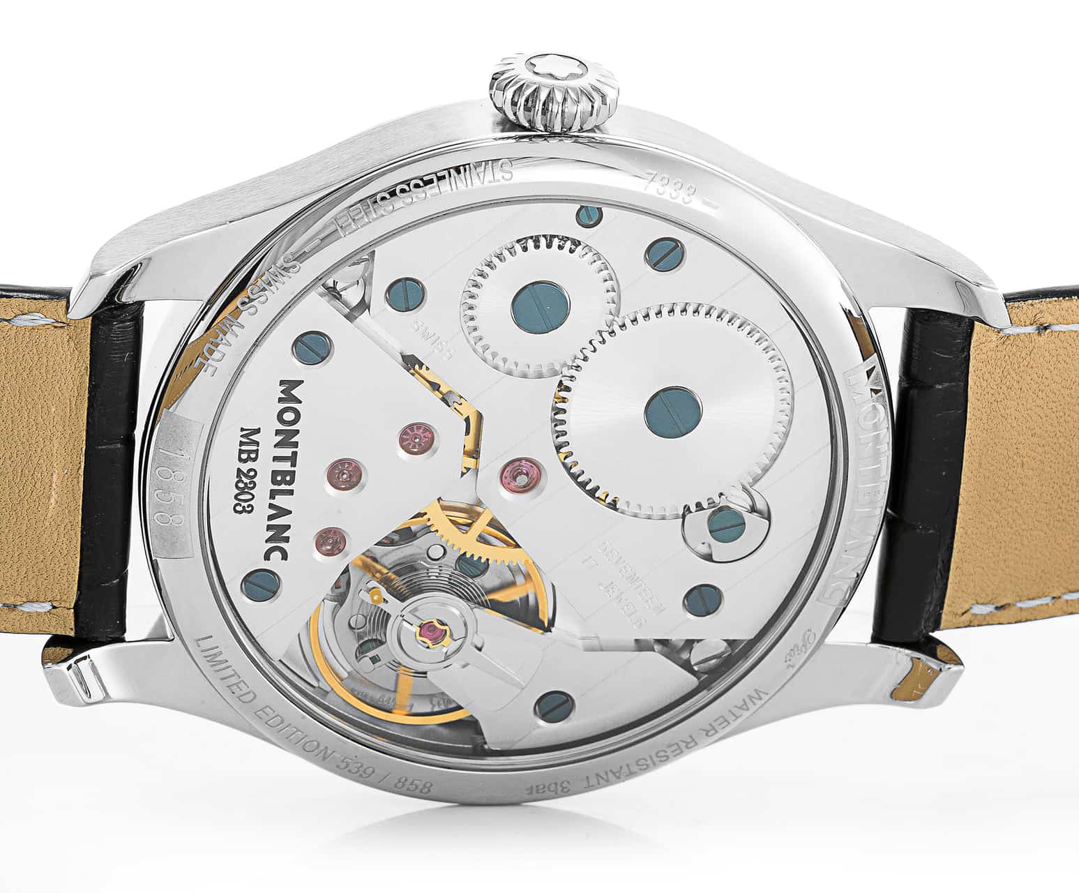 Pre Owned Montblanc 1858 Small Second 113860 Watch Watchfinder Co